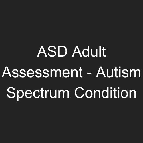 ASD 成人評估 - 自閉症譜系狀況